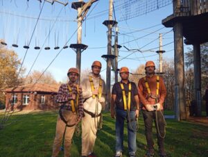 Macera Parkı’nda adrenalini ve eğlenceyi bir arada yaşadılar