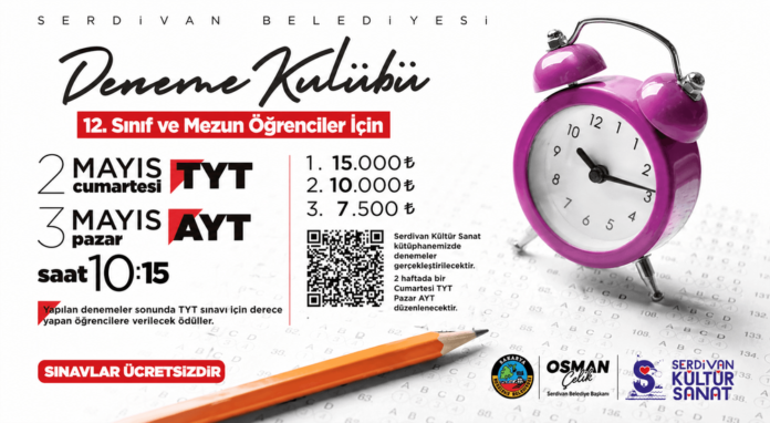 Serdivan'da Deneme Kulübü Sınavları Öğrencilere Gerçek Sınav Deneyimi Sunuyor